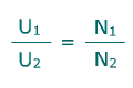 U1/U2 = N1/N2