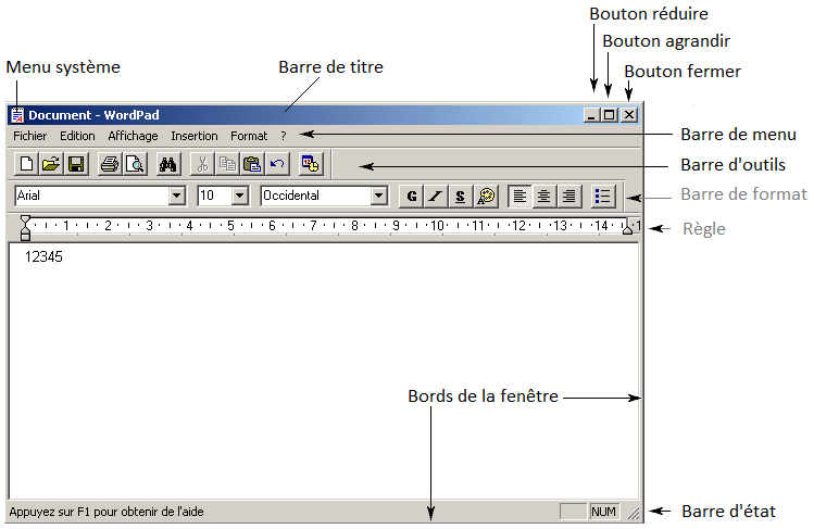 Deux fentres d'application